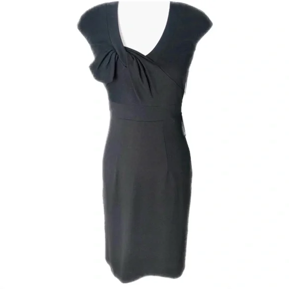 Jax | Dresses | Nwt Jax Black Sheath Dress Size 2 Classic Elegant Cap  Sleeve Vintage Retro Style | Poshmark
